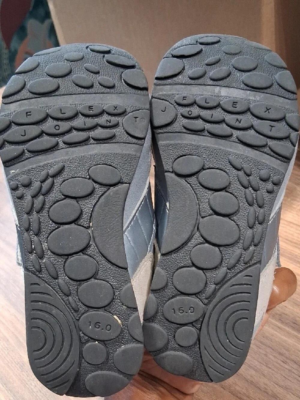 Tsukihoshi Kids Gray and Light Gray Velcro Sneakers